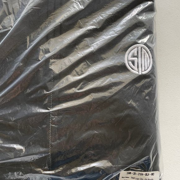 TSM Team Solo Mid Logo Zip-Up Hoodie BLACK Medium NWT - Picture 5 of 5
